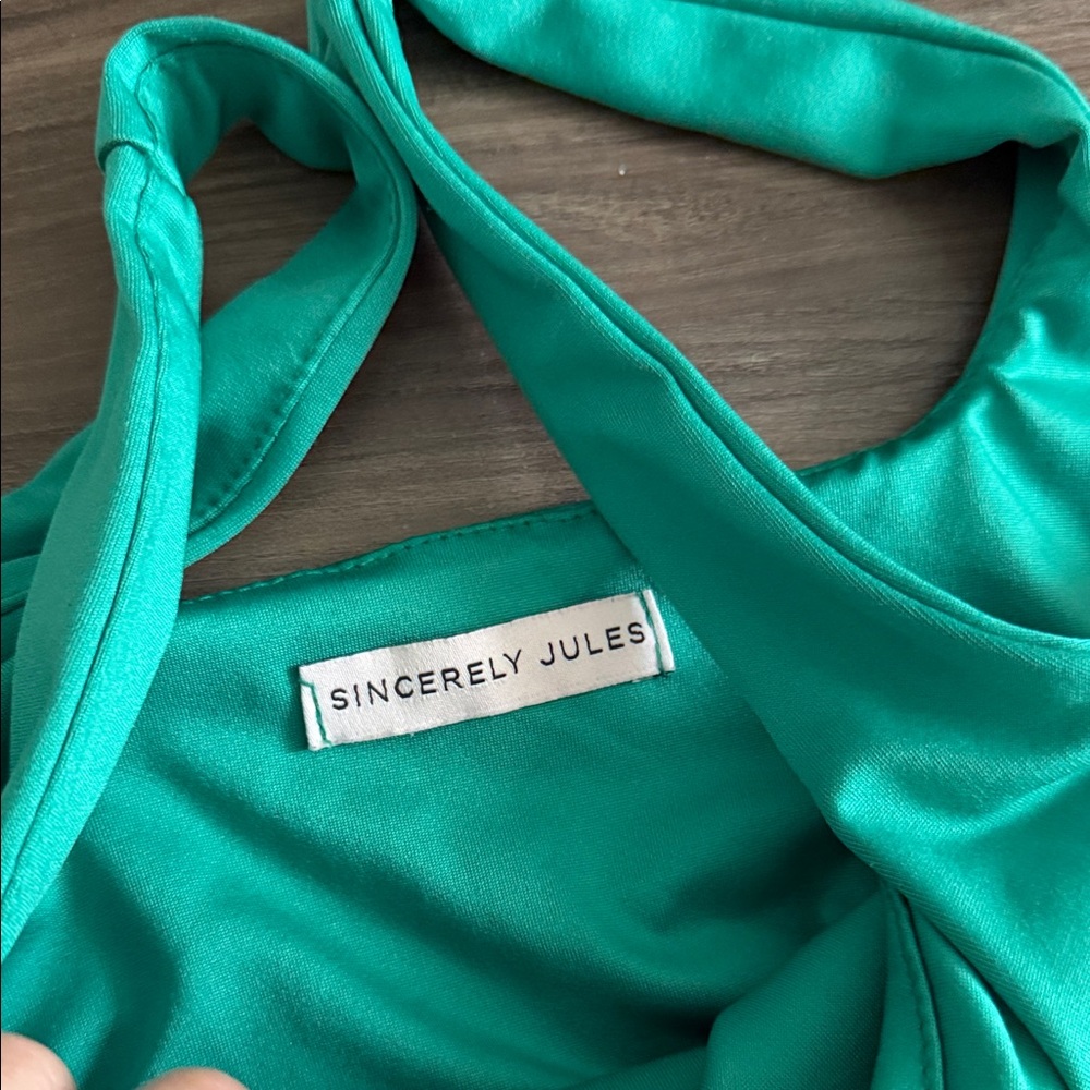 Sincerely Jules Green Sleeveless Dress - Picture 3 of 3
